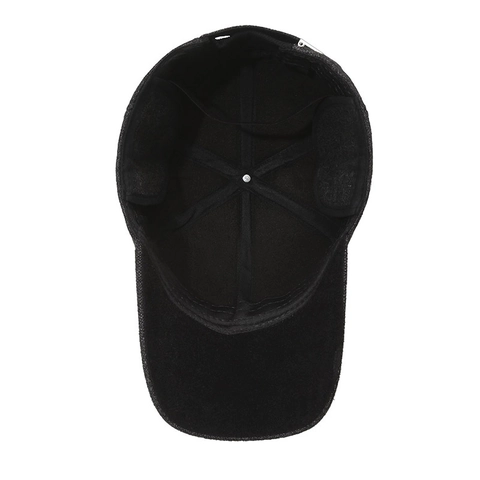 Herren Winter Wollenen Baseballkappe Mit Ohrenschützern Warm Winddicht Outdoor Fleece Gefüttert Verstellbare Dad Hat