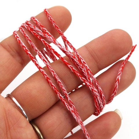 Multicolor Twisted Braided Cord Nylon Polyester Rope For DIY Bracelet Necklace Making Jewelry Craft Findings