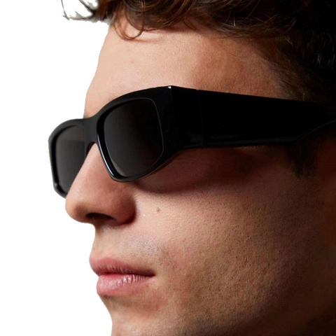 Gafas De Sol Cuadradas Montura PC Lente AC Protección UV400 Viaje Aire Libre Retro Montura Grande Moda Unisex