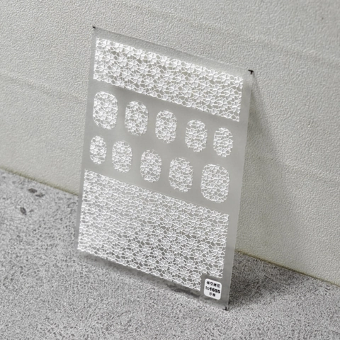 Geprägte Relief Nagelkunst Aufkleber Hohle Kirschblüten Design Selbstklebend Japanischer Stil Maniküre Aufkleber