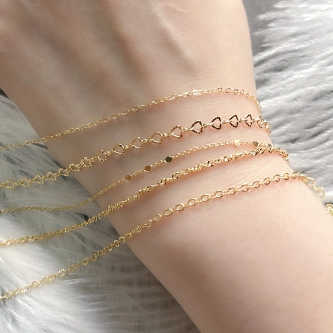 DIY Sieraden Maken Ketting Koper Verguld Nikkelvrij Hart Ronde Schijf Schakelketting Voor Ketting Armband Choker Ambachten