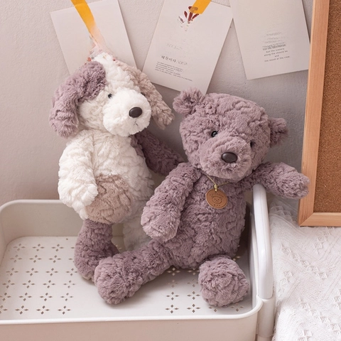 Soft Plush Stuffed Animal Toy Cute Teddy Bear Rabbit Dog For Kids Gift Home Decor Soothing Doll