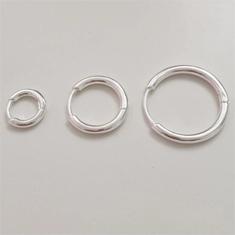 Orecchini A Cerchio Minimalisti In Argento Sterling 925 Placcato Oro 18K Tondi Geometrici Gioielli Da Donna