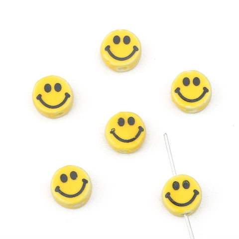 Simpatiche Perle In Ceramica Con Faccina Sorridente Forme Di Cuore Stella Fiore Nuvola Per Creazione Gioielli Fai Da Te Collane Per Cellulari