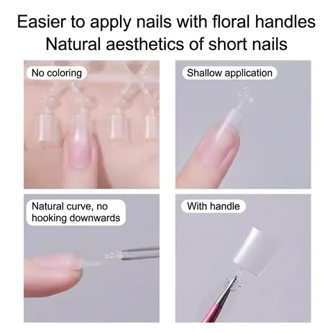 Punte Per Unghie Finte Ultrasottili Opache Smerigliato Trasparente PMMA Naturale Curva C French Ovale Trapezio Corto Manicure