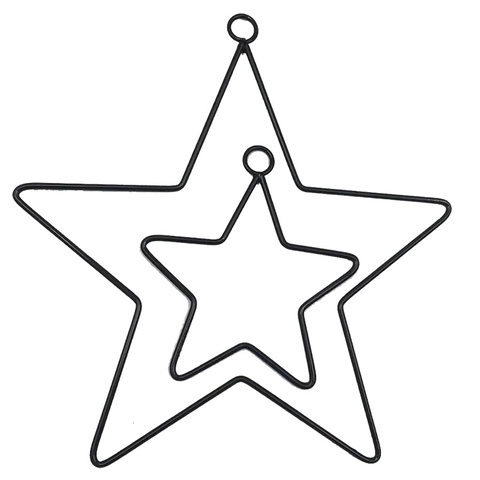 Aros De Metal En Forma De Estrella Anillos De Alambre De Hierro Pentagrama Corona Floral DIY Atrapasueños Decoración De Pared