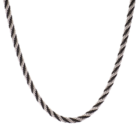 Collana E Bracciale Con Catena A Corda Torta In Acciaio Inossidabile Placcato Oro 18K Per Donna Gioielli Hip Hop