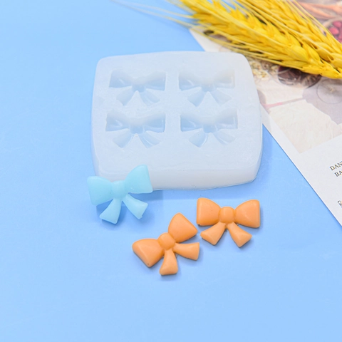 Bowknot Silicone Mold Fondant Chocolate DIY Craft Resin Clay Baking Cake Decoration Tool Flexible Reusable Handmade