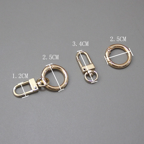 Cierre De Langosta Giratorio De Metal Y Anillo De Resorte Aleación De Zinc Accesorios DIY Desmontables Para Bolsos