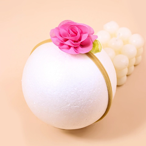 Baby Headbands Chiffon Flower Elastic Nylon Floral Hair Bands For Toddler Girls Soft Cute Accessory