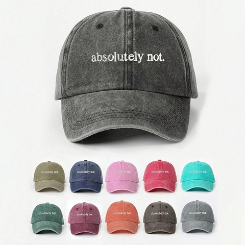 Baseball Cap Washed Polyester Absolutely Not Embroidery Adjustable Vintage Sunshade Casual Hat For Women Men
