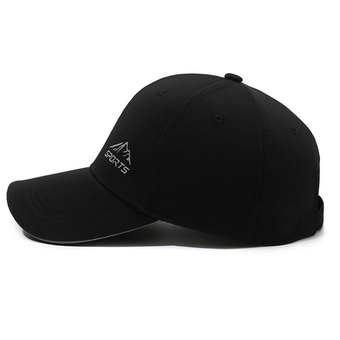 Casquette de Baseball de Sport Unisexe Chapeau de Soleil Ajustable Respirant en Coton Polyester pour Hommes Femmes Décoration de Motif de Montagne et Lettres