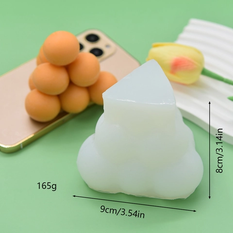 Blase Ball Pyramide Silikonform Flexible Dreieck Gestapelte Design Für DIY Handgemachte Duftkerze Seife Gips Handwerk
