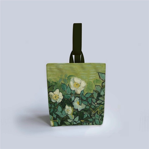 Borsa A Mano In Tela Con Stampa Pittura Ad Olio Classica Borsa Tote Artistica Retrò Per Donna Accessorio Moda
