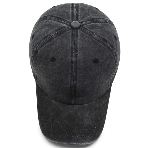 Vintage Gewaschene Baumwolle Baseballkappe Verstellbare Retro Distressed Einfarbige Dad Hat Herren Damen Outdoor Curved Brim Hut