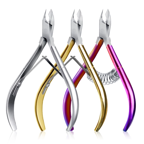 Professional Stainless Steel Cuticle Nipper Sharp Dead Skin Hangnail Remover Clipper Nail Care Tool For Manicure Pedicure