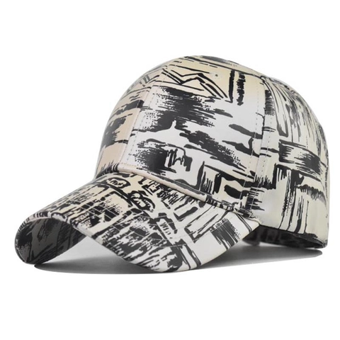 Cappello Da Baseball Tie Dye Graffiti Cotone Fibbia In Metallo Regolabile Streetwear Hip Hop Cappello Da Sole Per Uomo Donna