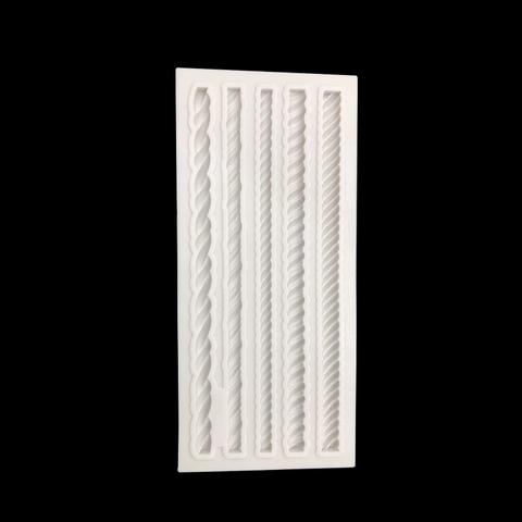 Rope Lace Silicone Mold Braid Texture Fondant Gumpaste Baking Cake Decorating Tool DIY Craft