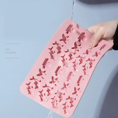 Stampo Per Caramelle In Silicone Grado Alimentare Resistente Al Calore Flessibile DIY Cioccolato Ghiaccio Multi Cavità Forme Animali Frutta