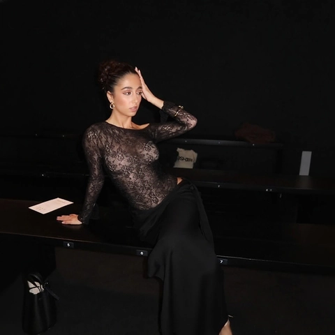 Sexy Off Shoulder Lace Patchwork Maxi Dress Elegant Long Sleeve Slanted Neck Bodycon Evening Party Gown For Women