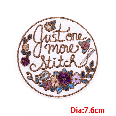 Embroidered Patches Iron On Sew On Cloth Stickers Floral Landscape Quotes DIY Clothing Decor For Jackets Hats Bags