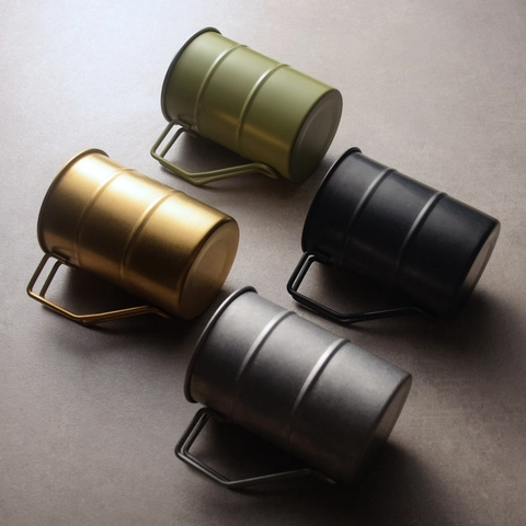 Retro 304 Stainless Steel Mug Industrial Bamboo Joint Style Coffee Cup For Outdoor Camping Adventure Adventure Beer Water Cup