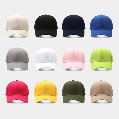 Cappello Da Baseball In Puro Cotone Regolabile Traspirante Cappello Da Sole All'aperto Colore Solido Per Uomini Donne Sport Casual