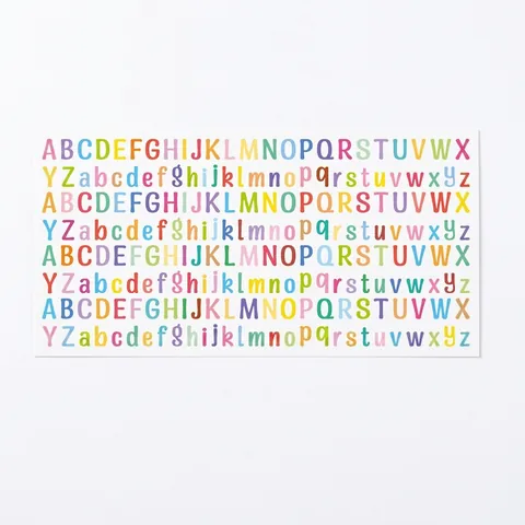 Colorful Alphabet Stickers Vinyl Waterproof Capital Lowercase Letters For DIY Scrapbooking Journaling Guca Decoration