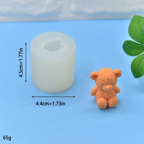 3D Teddybär Silikonform Tierform Handgemachtes DIY Für Kuchen Fondant Backen Seife Kerze Mousse Dekoration