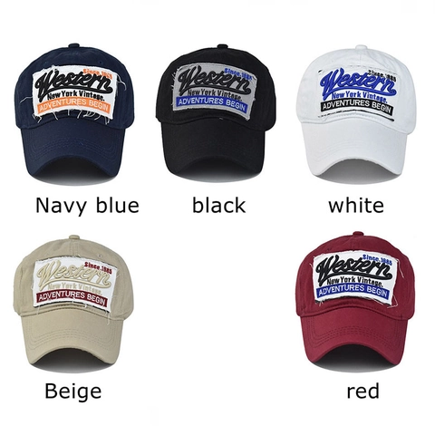 Cappello Da Baseball In Cotone Lavato Vintage Con Ricamo Lettere Western Distressed Berretto Da Sole Regolabile