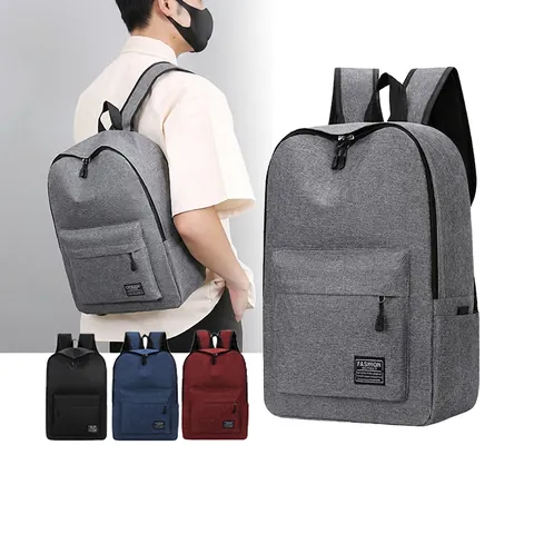 Backpack Nylon Waterproof Large Capacity Wear-resistant Laptop Pocket USB Port Travel Business Commute Minimalist Unisex