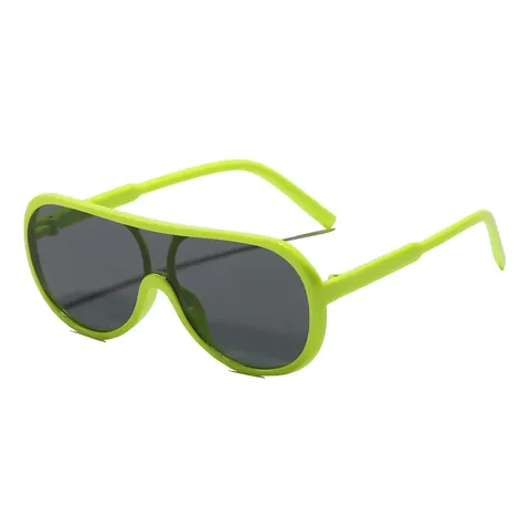 Kids Sunglasses Oversized Shield UV400 Protection PC Frame Lightweight Candy Color Ins Style Retro For Boys Girls