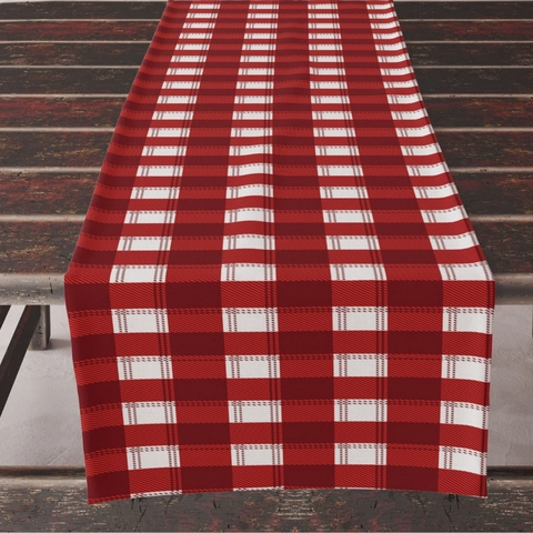 Camino De Mesa Navidad Lino Rojo Blanco Copo De Nieve Reno Papá Noel Decoración Mesa Cocina Fiesta Estilo Nórdico