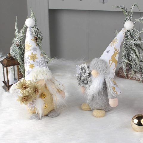 Decoraciones De Muñeca Rudolph De Fiesta Casual De Copo De Nieve De Navidad Decoración De Mesa