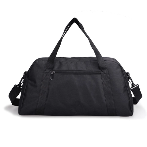 Oxford Cloth Large Capacity Travel Duffel Bag Sports Gym Bag Water Resistant Durable Handbag With Shoulder Strap Black