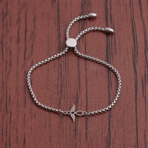Bracciale Regolabile In Acciaio Inossidabile Albero Della Vita Croce Ali Di Angelo Motivo Infinito Catena Box Gioielli Donna