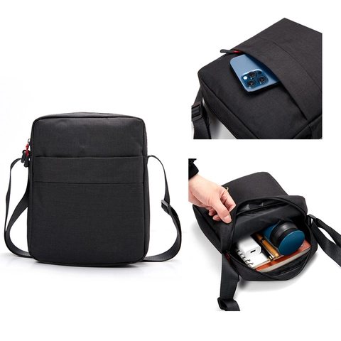 Bolso Bandolera Para Hombre Tela Oxford Hidrófugo Gran Kapacidad Viaje Casual Bolso De Hombro Ligero Correa Ajustable