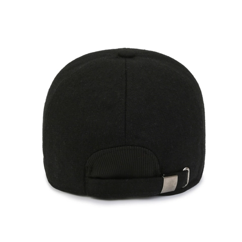 Gorra De Béisbol De Invierno Para Hombre Fieltro De Lana Cálido A Prueba De Viento Con Orejeras Ajustable Vintage