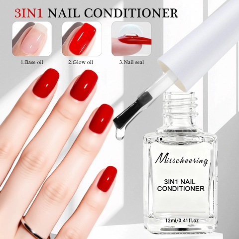 Multifunctionele Nagelconditioner Base En Top Coat Transparant Versterkend Sneldrogend Herstellend