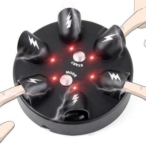 Micro Electric Shock Lie Detector Roulette Game Toy Plastic Funny Prank Party Multiplayer Game Adults Teens Luck Test
