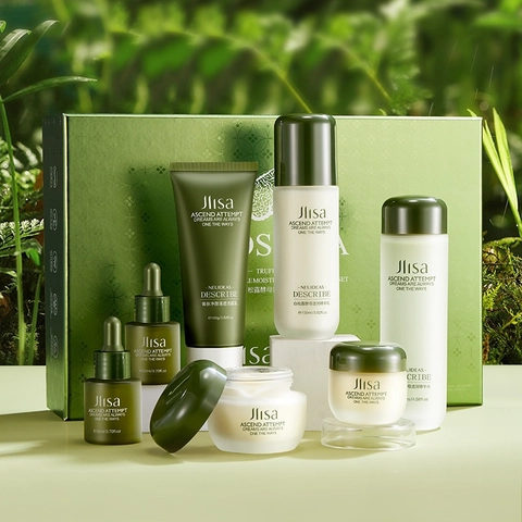 Muscle Linsha White Truffle Yeast Anti-Wrinkle Moisturizing Seven-Piece Set Gentle Hydrating Skin Moisturizing Cream Skin Care Set