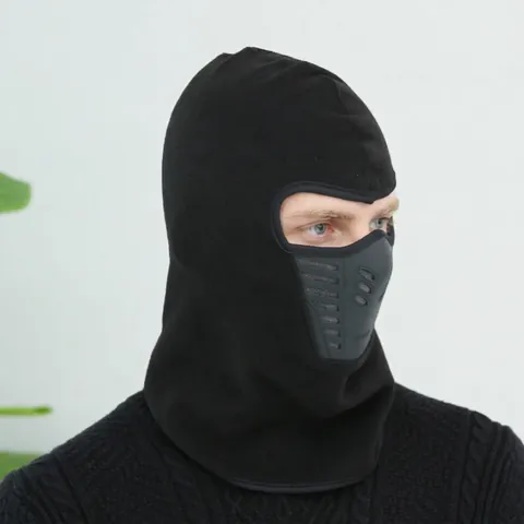 Winter Balaclava Face Mask Fleece Thermal Windproof Breathable Silicone Valve Full Head Coverage Cycling Skiing Men Women