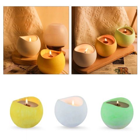 Curved Storage Box Silicone Mold DIY Succulent Flower Pot Scented Candle Cup Desk Organizer Resin Crafting Tool