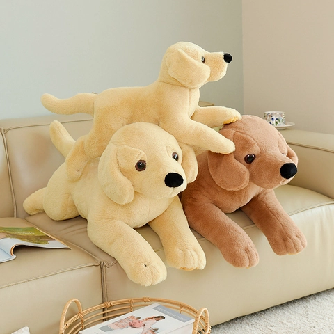 Realistic Simulation Dog Plush Toy Soft Puppy Doll For Kids Birthday Gift Home Decor Comfortable Lying Position