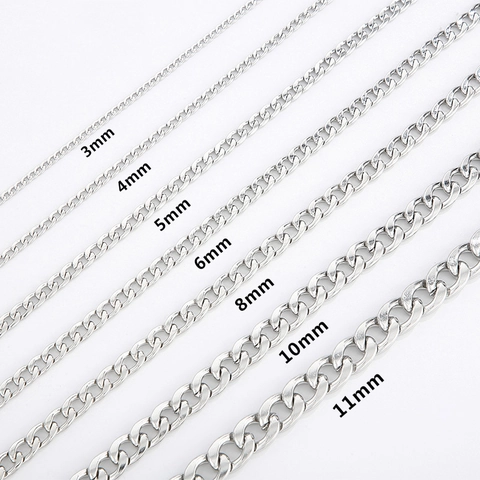 Collar De Cadena De Acero Inoxidable Estilo Hip Hop Punk NK Cadenas De Eslabones Para Hombres Y Mujeres Joyería