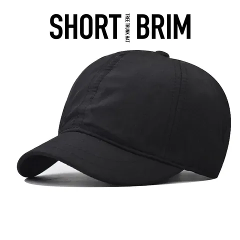 Baseballkappe Mit Kurzer Krempe Baumwolle Atmungsaktiv Sonnenschutz Outdoor Wandern Hut Verstellbar Unisex