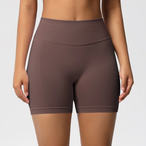 Nahtlose Yoga Shorts Hohe Taille Po Lift Bauchweg Nylon Spandex Workout Gym Fitness Schnelltrocknend
