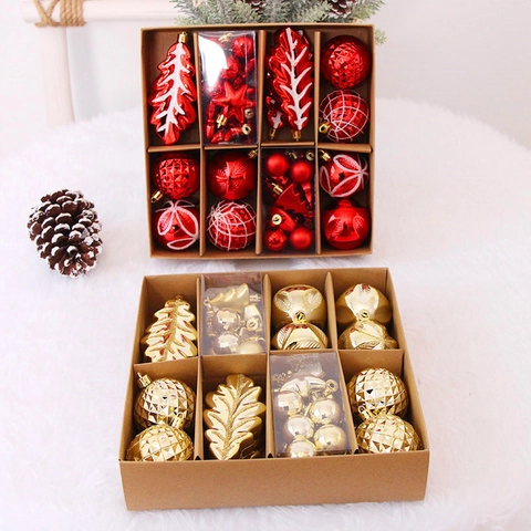Weihnachtsdekoration Kunststoff Bruchsicher Verschiedene Formen Glitzer Matt Für Festliche Baumdekoration Gemischte Stile