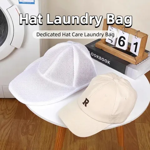 Honkbalpet Wassen Zak Verdikte Sandwich Mesh Anti-Vervorming Wasmachine Beschermende Tas Voor Baseballpetten