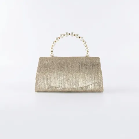 Elegante Abendhandtasche Damen Glitzerstoff Mit Künstliche Perlengriff Luxus Glänzende Pailletten Handtasche Für Hochzeitsfeier